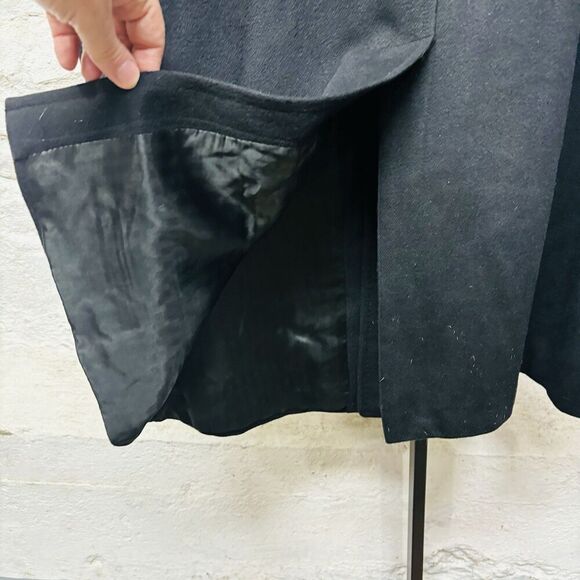 Vintage 60s Hart Schaffner Marx 100% Cashmere Silver Trumpeter Overcoat 42R 44R - Picture 8 of 10